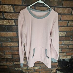 Cuddle dude pink pullover top